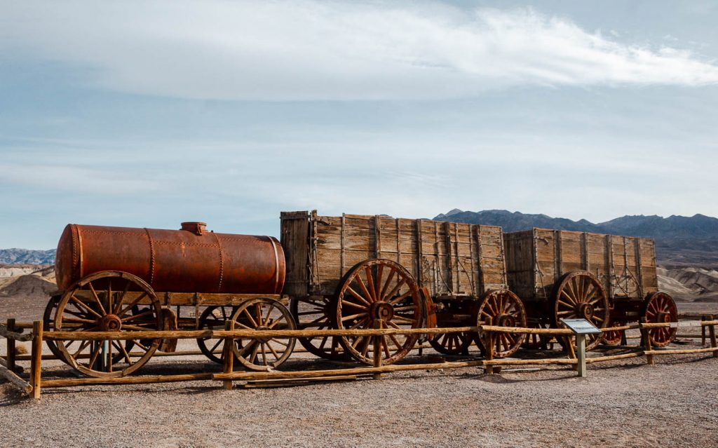 old wagon at harmony borax works
