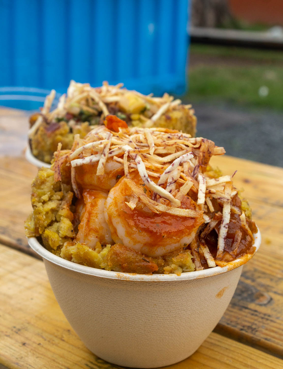 Shrimp mofongo